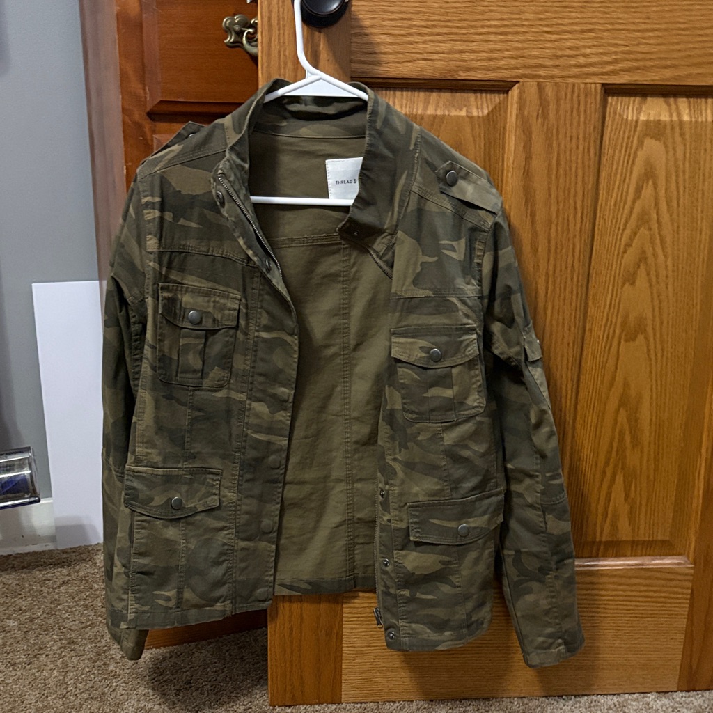Thread & Supply Camouflage Military Jacket